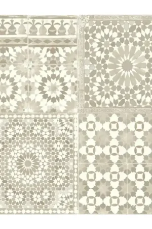 Beperkte Voorraad Verfraai Je Ruimte met Dutch Wallcoverings Botanical Vliesbehang in Tegelontwerp